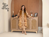 Three-Piece Digital Printed Lawn & Chiffon Suit – Modern & Trendy